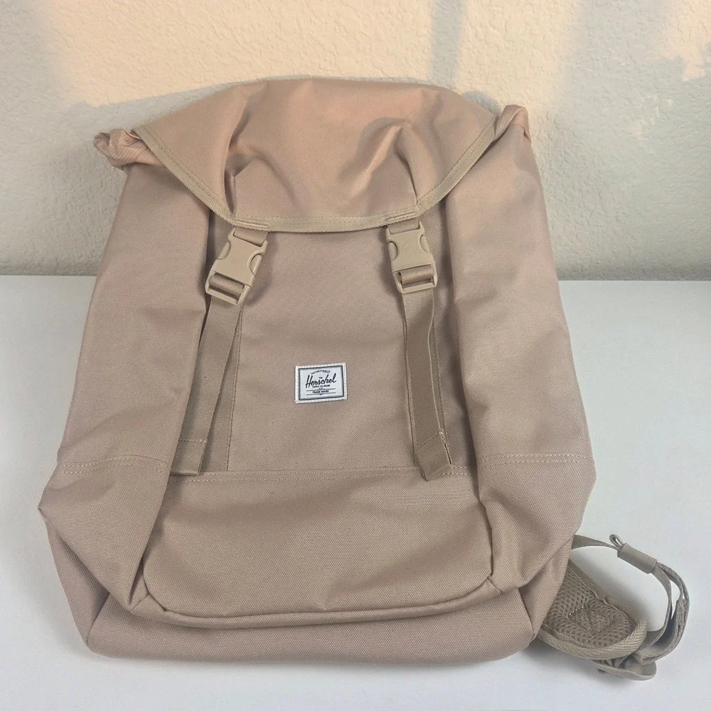 Herschel Supply Co Survey II Backpack Tan Beige Laptop Sleeve NWT